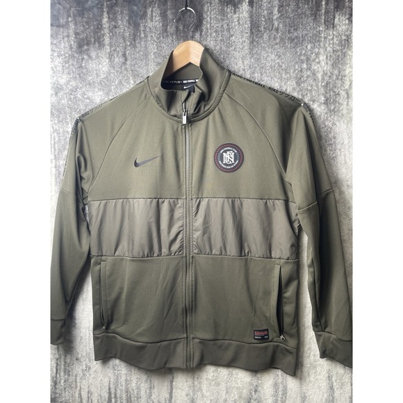 Nike Other - Nike FC Sem Ris Track Jacket Mens XL Green Football Club Full Zip Embroidered